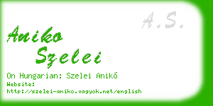 aniko szelei business card